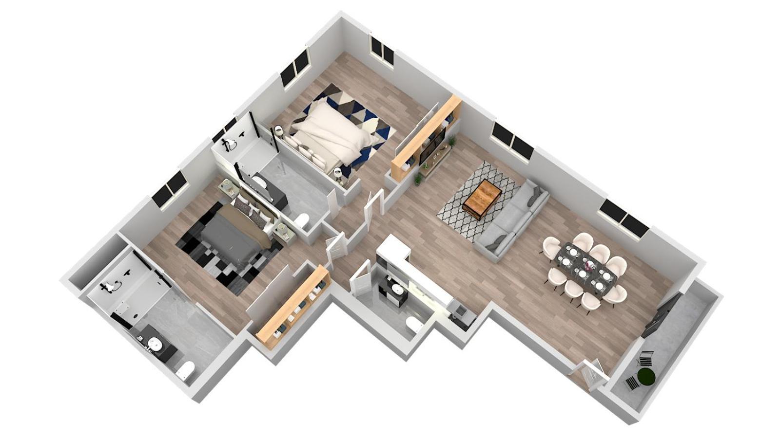 Superbe, T3 Spacieux 78 M2, Neuf, Parking, Balcon Gerde Dış mekan fotoğraf