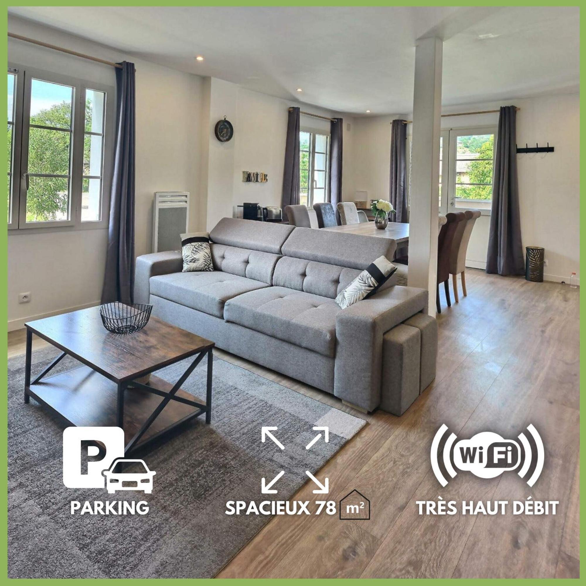 Superbe, T3 Spacieux 78 M2, Neuf, Parking, Balcon Gerde Dış mekan fotoğraf
